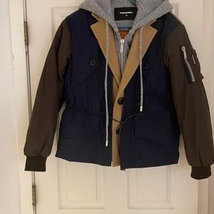 D squared 2 combo hood kaban jacket - size 42 - brand new!